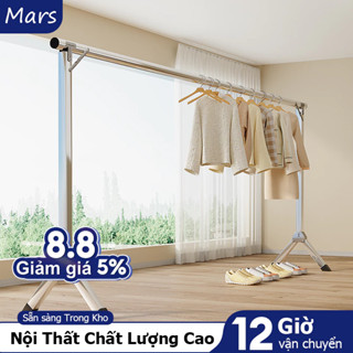 Mars Giàn Phơi Quần Áo có thể gập lại siêu bền Sào phơi đồ inox Nhẹ và thiết thực Cây treo quần áo