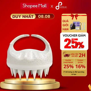 Lược Gội Đầu DIPOLAR DLGD02 Silicone Massage Làm Sạch Giảm Gàu Ngăn Rụng Tóc 2 Trong 1