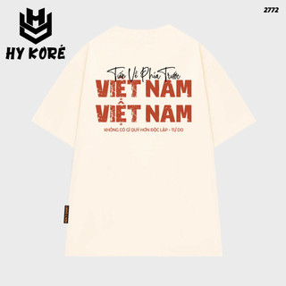 ÁO THUN FORM RỘNG HY KORÉ TỰ HÀO VIỆT NAM 2772 PHONG CÁCH TINH THẦN DÂN TỘC 