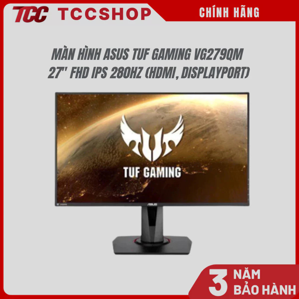 Màn hình Asus TUF Gaming VG279QM 27" FHD IPS 280Hz (HDMI, Displayport) - Bảo hành 36 tháng