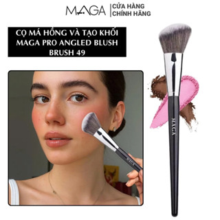  Cọ Má Hồng Và Tạo Khối Đầu Xéo MAGA Angled Contour Brush MA49 