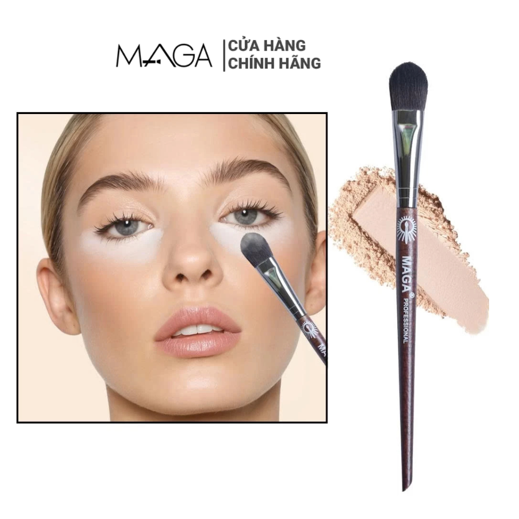Cọ Tán Kem Lót Mắt Kem Che Khuyết Điểm Highlight MAGA Precision Highlighter Brush 25