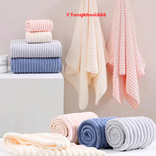  PVN69097 Khăn tắm siêu thấm hút nước khăn mặt sợi cuộn to dày chất liệu cao cấp không rụng lông tongkhosi888 