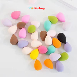  PVN61752 Set 5 Mút trang điểm ướt và khô hình quả trứng mini màu sắc ngẫu nhiên tiện dụng litebuy 