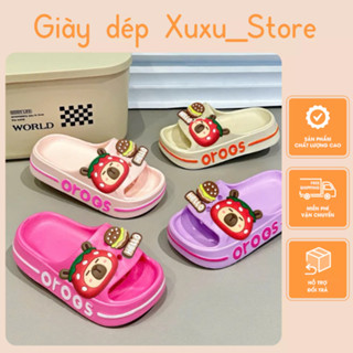  Dép Capybara cho bé gái ngộ nghĩnh đáng yêu đế Eva chống trơn trượt  8130  