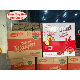 SỈ 1 THÙNG 200 gói chân gà 2 chân ĐẶC BIỆT 68g, chân gà Tứ Xuyên, Chân gà Midass - Hằng Đại