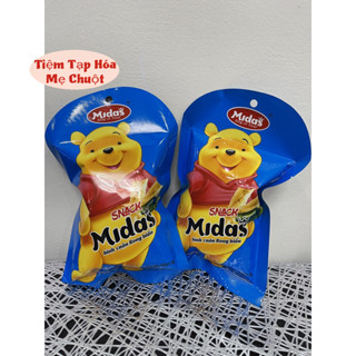  COMBO 10 gói MIDASS Gấu Pooh Bim bim snack hình cuộn rong biển Midass bim bim giòn tan snack gấu pooh 
