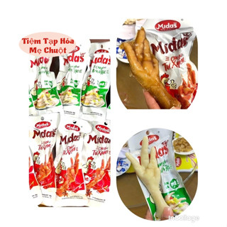  SỈ 1 THÙNG 160 gói chân gà cay Tứ Xuyên 42g Midass chân gà thơm ngon Chân gà Midass - Hằng Đại 