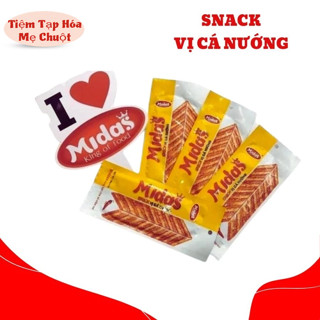  SỈ 1 THÙNG 300 gói cá nướng 36g Midass dai dai cay cay kích thích vị giác càng ăn càng mê Snack Midas Snack Hằng đại 