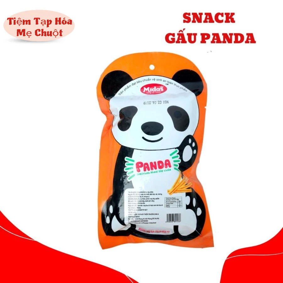  SỈ 1 THÙNG 180 gói Snack gấu panda Midass 28g thơm ngon giòn rụm Snack Midass Snack Hằng Đại Midas 