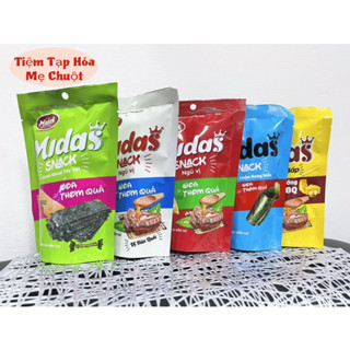 COMBO 10 gói Bim bim snack Midass 5 vị  ngũ vị khoai tây lát rong biển bò nướng BBQ   bim bim giòn thơm gói 30g 