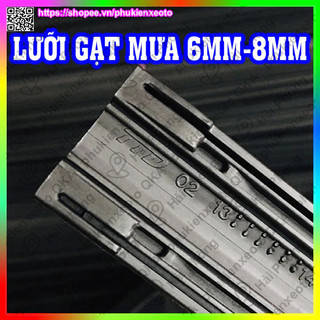  Lưỡi gạt mưa ô tô size 6mm 8mm đủ kích thước thay thế cho gạt mưa  01 Lưỡi  