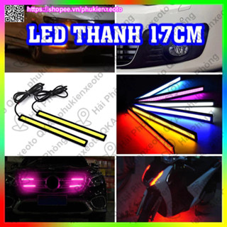  Đèn LED Sương Mù Đèn Gầm Chống Thấm Nước 17cm COB 12V Độ Ô Tô Xe Máy 