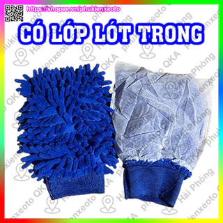  Găng tay rửa xe ô tô siêu mềm thấm hút cho ô tô xe máy 