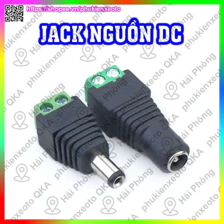 (10 Chiếc) Đầu Jack nguồn DC đực và Jack DC cái