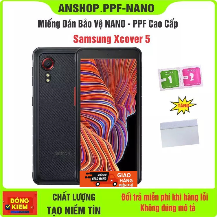 Miếng dán NANO - PPF bảo vệ điện thoại Samsung Xcover 5 chống bể màn hình cao cấp