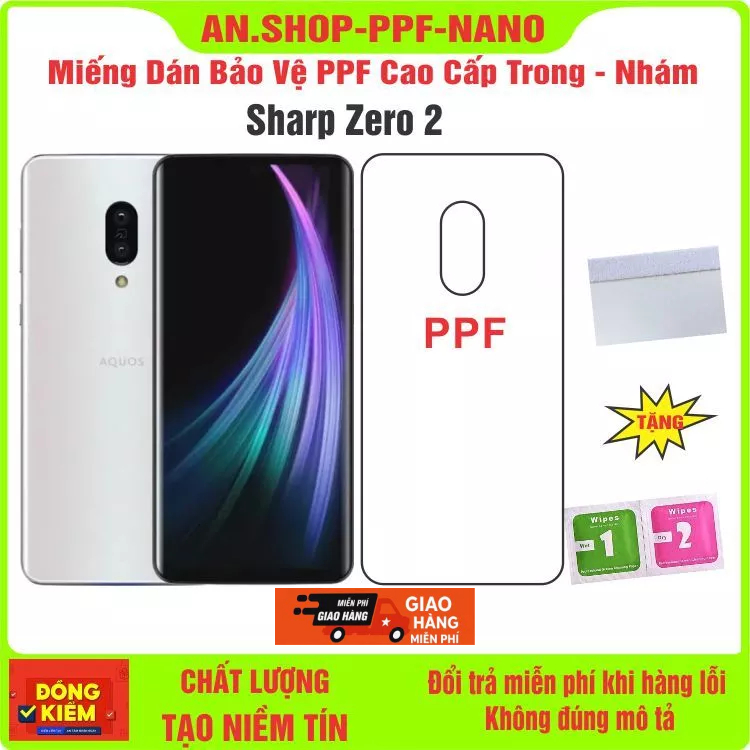 Cường lực PPF Sharp AQUOS Zero 2 bảo vệ màn hình điện thoại chống bể màn hình