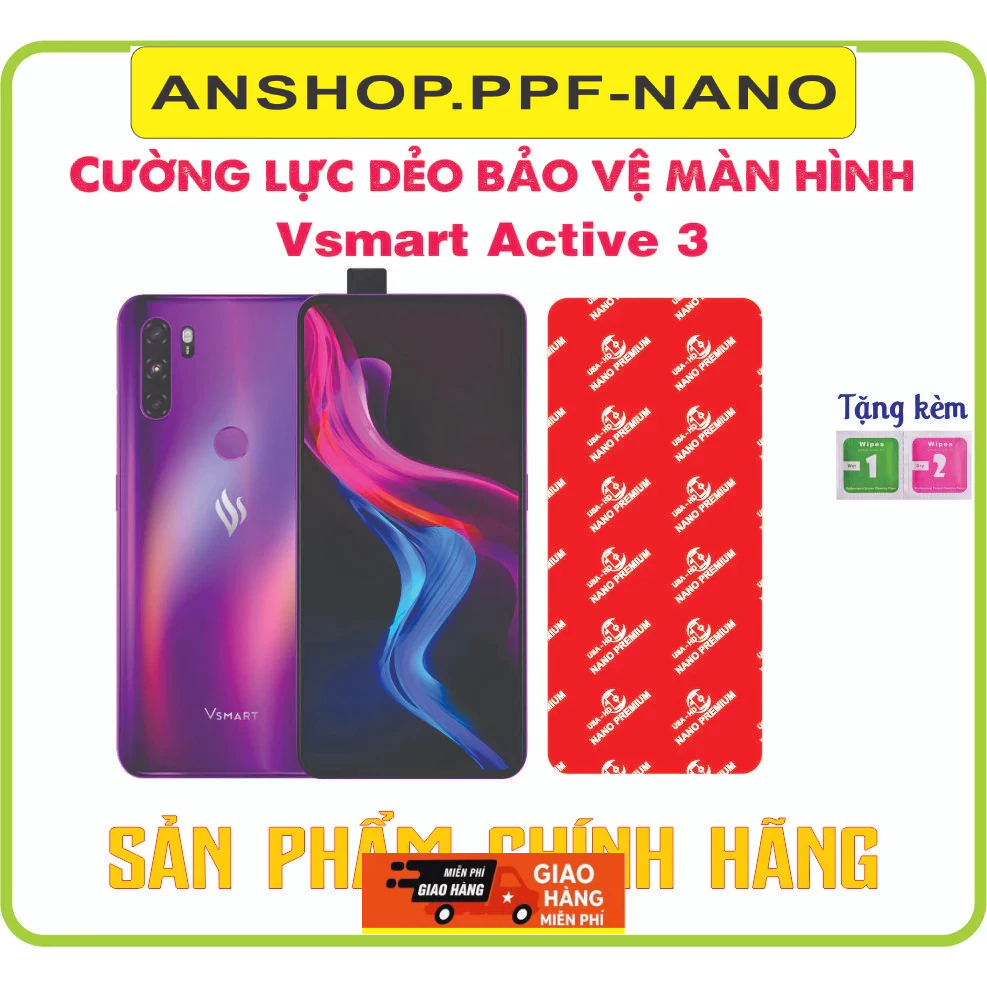 Cường lực dẻo bảo vệ màn hình điện thoại Vsmart Active3 (Active 3)