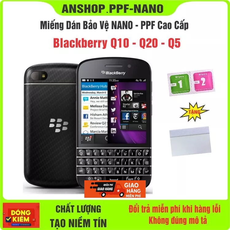 Cường lực NANO  Blackberry Q10 - Q20 - Q5 bảo vệ màn hình điện thoại chống bể màn hình cao cấp