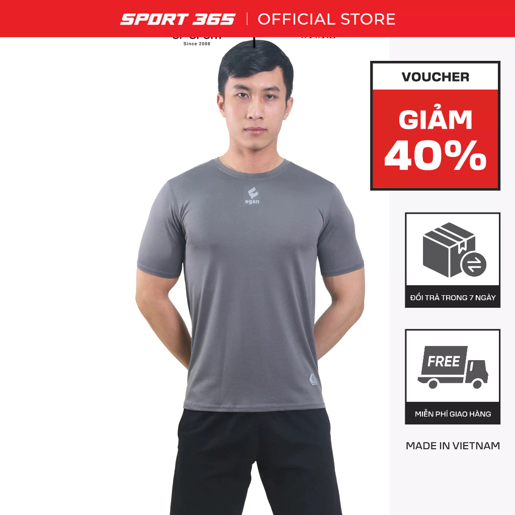 Áo Thun Thể Thao EGAN Ngắn Tay Nam, Nữ Egan Vải Mát Mềm Mại Và Nhanh Khô