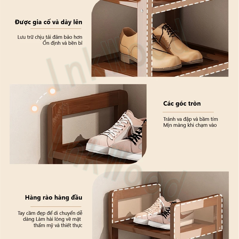 【Giao hàng trong 4 giờ】Kệ để giày hộ gia đình nhỏ nhiều tầng Giá giày góc đơn giản và chắc Giá để giày dung tích lớn | BigBuy360 - bigbuy360.vn