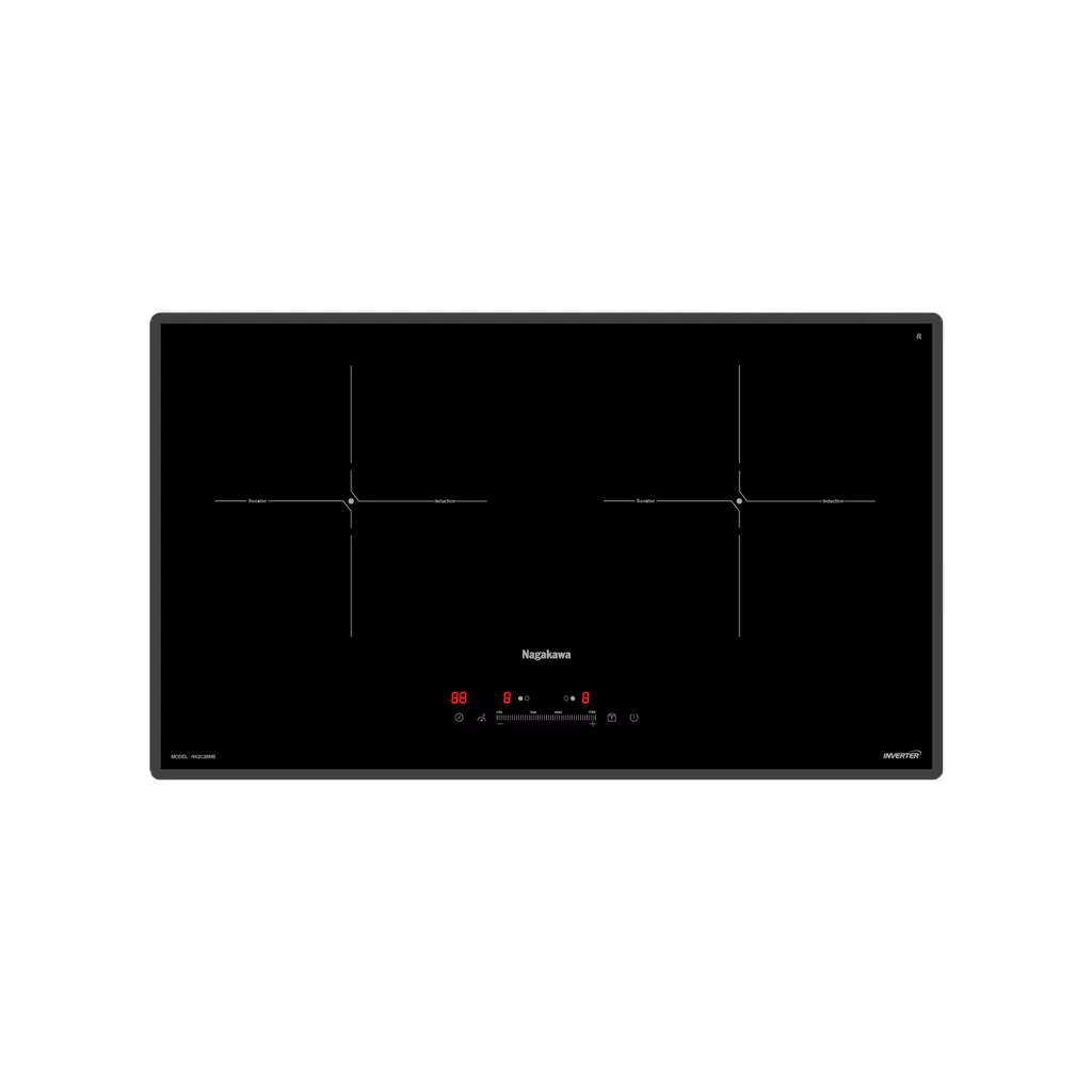 Bếp Điện Từ Đôi NAGAKAWA UltraSlim NK2C26MB Công Suất 2700K Tiết Kiệm Điện Tự Động Ngắt An Toàn Bảo 