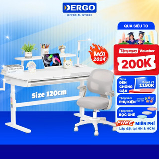 [Quà + Voucher 200K] Bộ Bàn Học Thông Minh DERGO iSmart H120 - Neo1 Bàn Học Chống Gù Chống Cận Cao Cấp