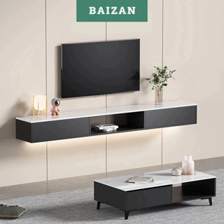  Kệ tivi treo tường cao cấp gỗ MDF phủ malamin vân đá sang trọng thương hiệu BaiZan - BZ755 