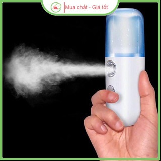 Máy Phun Sương Cầm Tay Xịt Khoáng MINI NANO có đèn Led hàng chất lượng kèm sạc USB