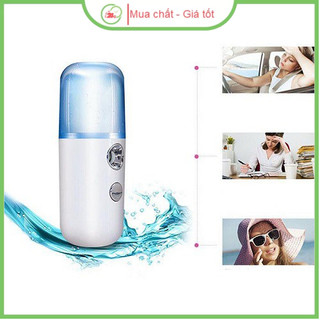 Máy Phun Sương Cầm Tay Xịt Khoáng MINI NANO có đèn Led hàng chất lượng kèm sạc USB