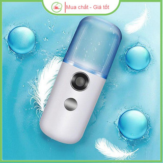 Máy Phun Sương Cầm Tay Xịt Khoáng MINI NANO có đèn Led hàng chất lượng kèm sạc USB
