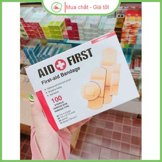 Hộp 100 Miếng Dán Cá Nhân Dán Vết Thương Ngoài Da Tiện Lợi An Toàn