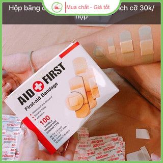 Hộp 100 Miếng Dán Cá Nhân Dán Vết Thương Ngoài Da Tiện Lợi An Toàn