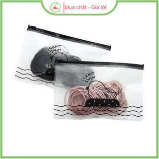 Túi Zip 100 Thun Buộc Tóc, Cột Tóc Phong Cách Hàn Quốc Nhiều Màu Xinh Xắn