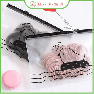 Túi Zip 100 Thun Buộc Tóc, Cột Tóc Phong Cách Hàn Quốc Nhiều Màu Xinh Xắn