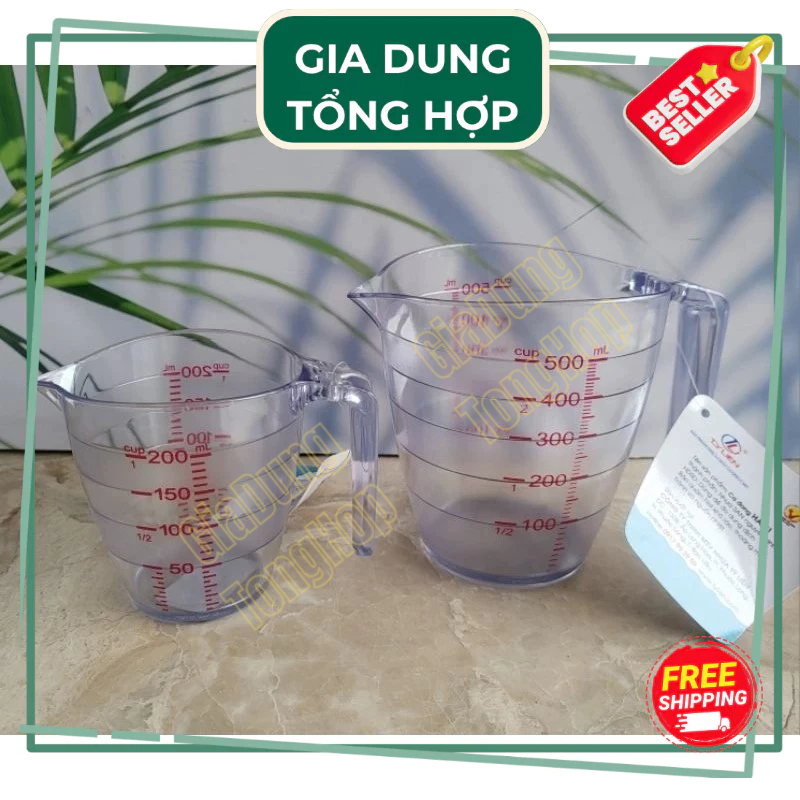 Ca Đong/ Ca áng/ Ca Đo Lường Nhựa Hasu 500ml