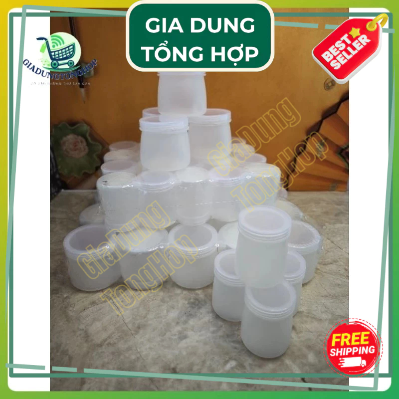Combo 20 Hủ Nhựa Sữa Chua 60ml , 120ml