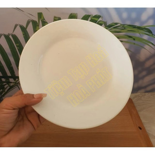 -Combo 5, combo 10 - Dĩa Trắng Sứ Cạn Các Size 6",7",8",9",10",12