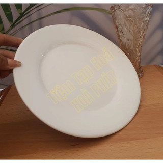 -Combo 5, combo 10 - Dĩa Trắng Sứ Cạn Các Size 6",7",8",9",10",12