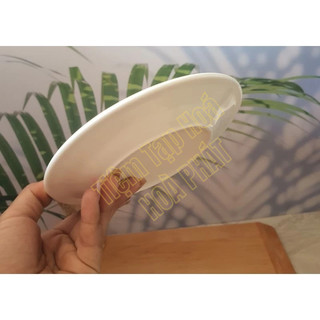 -Combo 5, combo 10 - Dĩa Trắng Sứ Cạn Các Size 6",7",8",9",10",12