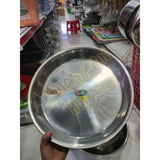 Bơ inox , Khay tròn inox Đa Kích Thướt DH