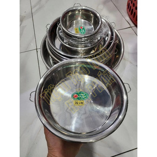 Bơ inox , Khay tròn inox Đa Kích Thướt DH