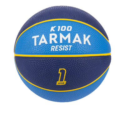 Quả bóng rổ trẻ em cao su cỡ 1 k100 xanh dương Decathlon TARMAK mã 8616154