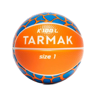 Quả bóng rổ trẻ em mini mút xốp cỡ 1 k100 light cam/xanh dương Decathlon TARMAK mã 8734220