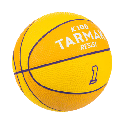 Quả bóng rổ trẻ em cao su cỡ 1 k100 vàng Decathlon TARMAK mã 8616153