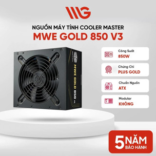 Nguồn máy tính Cooler Master MWE Gold V3 ATX 3.1 Non-Modular 850W / 750W / 650W – Chuẩn 80 Plus Gold