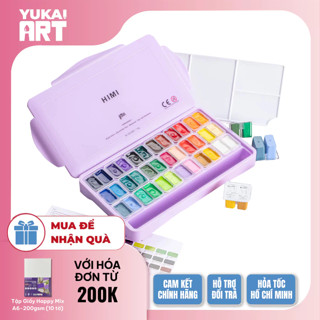 [Hỏa tốc HCM] [SIÊU HOT] Bộ màu Gouache Sinh Đôi Himi Twin Split Cup 36/48 Màu