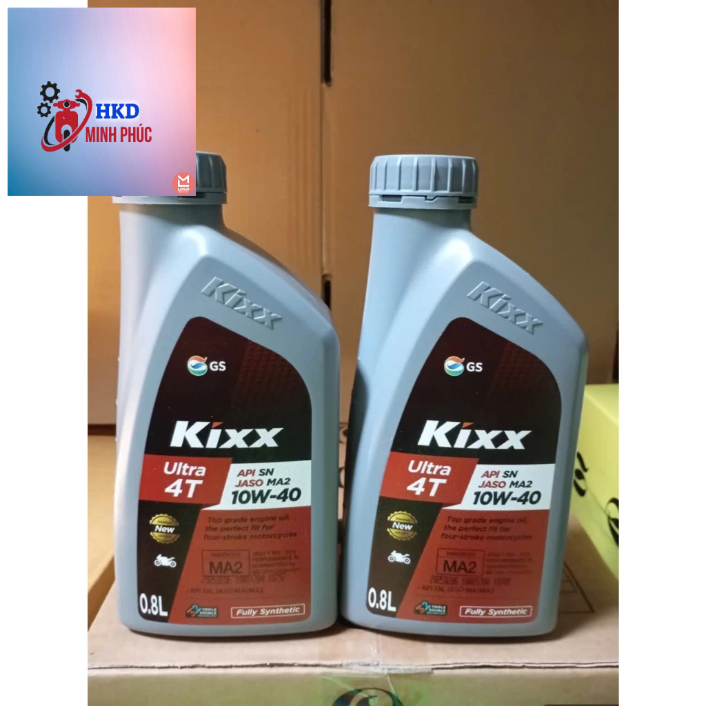 (COMBO 2 Chai số 10w40) Dầu Nhớt xe số Kixx Ultra 10w40 4T Fully Synthetic tổng hợp nhập khẩu
