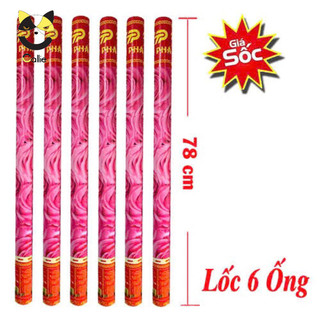 {Nhiều size} lốc 6 ống phụt cánh hoa hồng nhiều kích thước 80cm 60cm 40cm... - ống phụt lễ hội