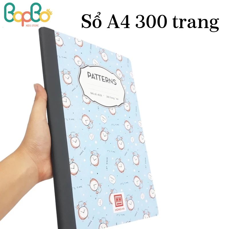 Vở kẻ ngang hồng hà A4 300 trang - 200 trang - B5 / A4 cao cấp - vở ô ly hồng hà học sinh / sinh viê
